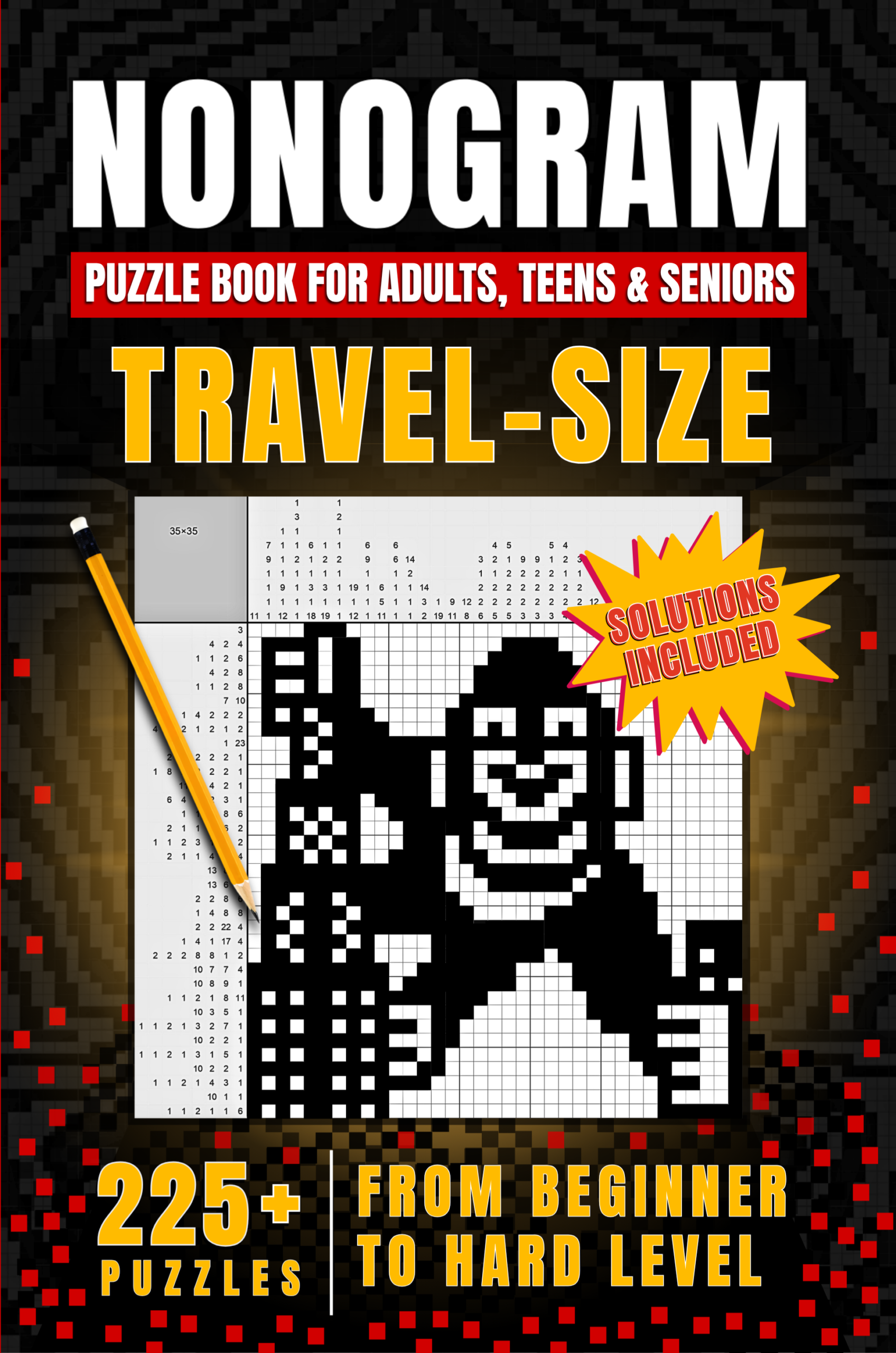 Nonogram puzzle book - Travel Edition, pocket-size logic puzzles